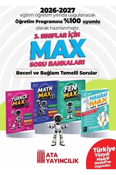 Ata Yayıncılık 3. Sınıf Max Tüm Dersler Seti