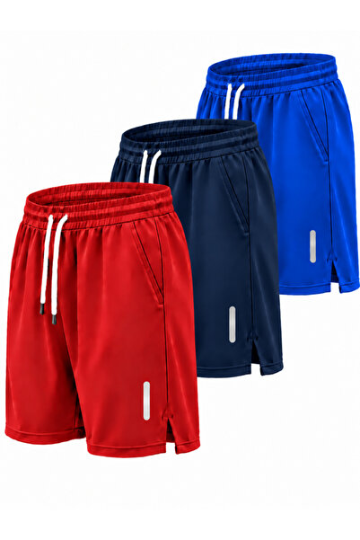 Karatopak 3-Piece Breathable Fabric Fitness Tennis Sports Shorts
