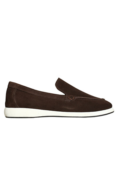 Platin Coffee Suede Women Loafers