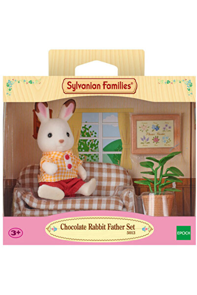 SYLVANIAN FAMILIES Iepurașul Tatălui Ciocolată pe Set de Canapele (SLV5013)