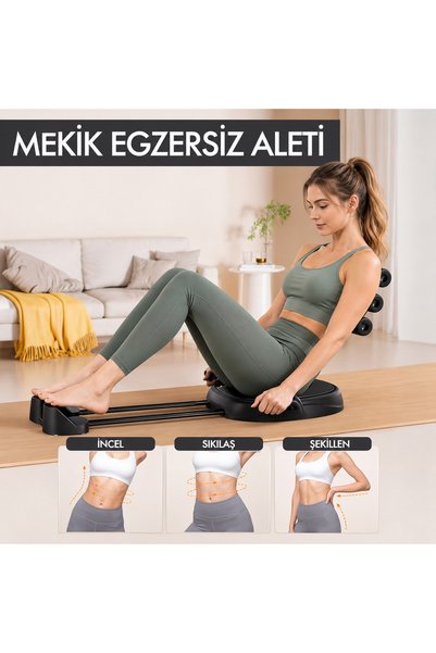 Missidea Relaxus Çok Fonksiyonlu Pembe Mekik Aleti Ev Kol Üst Vücut Karın ve ...