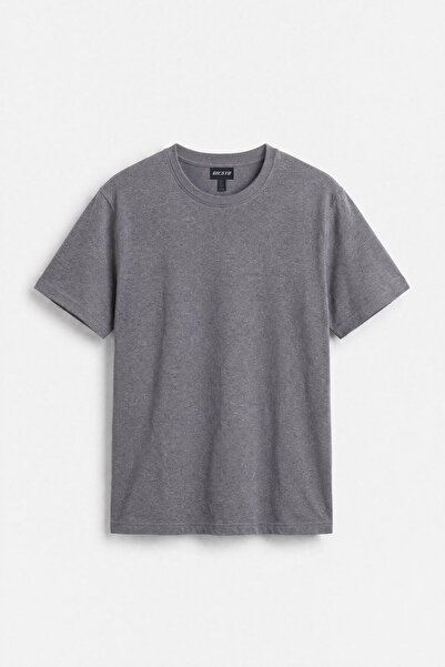 GIESTO de bază ™   Tricou cu mânecă scurtă, croială normală, antracit