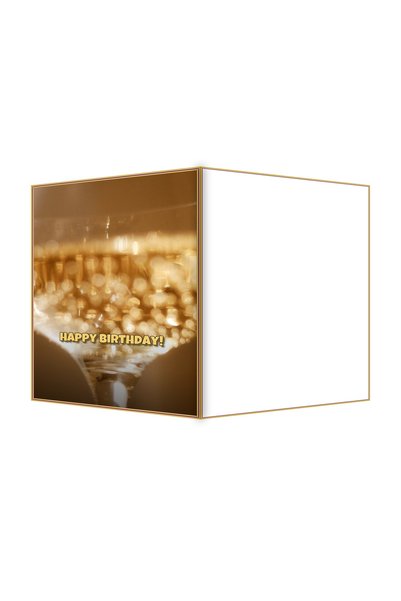 OEM Felicitare Aniversare pahare cu vin spumant, design elegant, format 13.3x...
