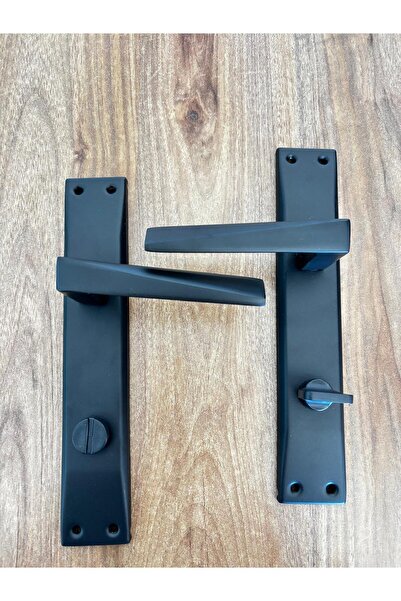 Lavinya Penta Black Mirror Wc-Bathroom Door Handle / Right Hand / 1 Set