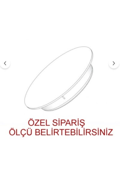 MKSCOM Beyaz Soba Baca Kapatma Kapağı Plastik Düz Model