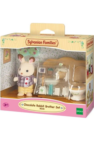 SYLVANIAN FAMILIES Brother Rabbit și Set de Toaletă 11 Piese (5054131050156)