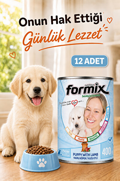 Kuzu Etli Yavru Köpek Konserve Maması 400g 12 adet