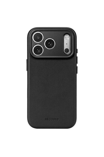 decoded Husă din piele compatibilă MagSafe pentru iPhone 18 Pro, Black