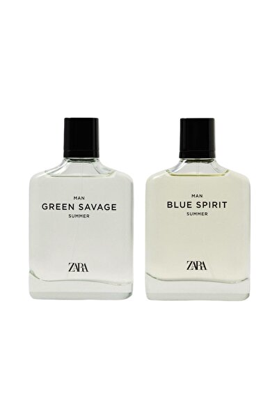Zara MAN BLUE SPIRIT + MAN GREEN SAVAGE SUMMER EDT 2X100ML (3,4 FL.OZ)