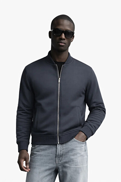 COMBİNE MİCHAİL Men's Hakim Collar Winter Smoked Sweatshirt
