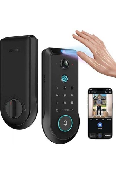 Lockin Veno Pro Palm Vein Video Smart Lock with 2K 180° Camera, Fingerprint R...