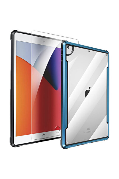 OtherMax Husă pentru iPad 7 8 10,2 Inchi 2019/20 Antishock Ramă Metalică Alba...