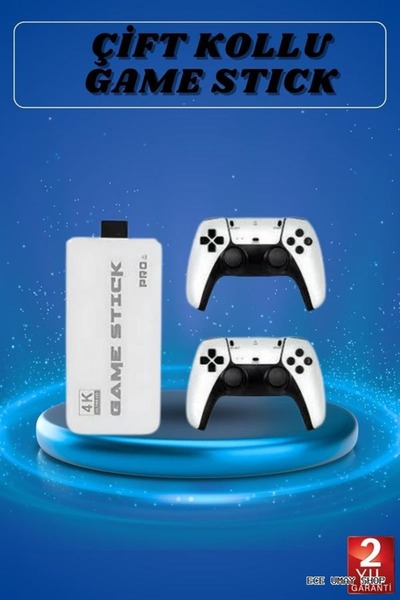 ZERO LAND MYCESHOP Game Stick 4K Retro Çift Kollu Atari Oyunlari +20000 Oyunlu (141802) Konsol Nostalji