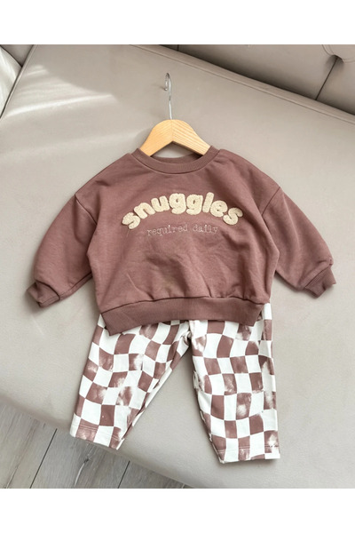 hümabebe Snuggles punch işlemeli iki ip mevsimlik 2 parça bebe takım