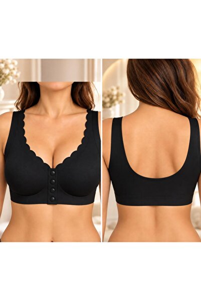 Softwearr حمالة صدر نسائية بقصّة ليزر وحزام عريض بدون أسلاك وبدون مشابك مع وس...