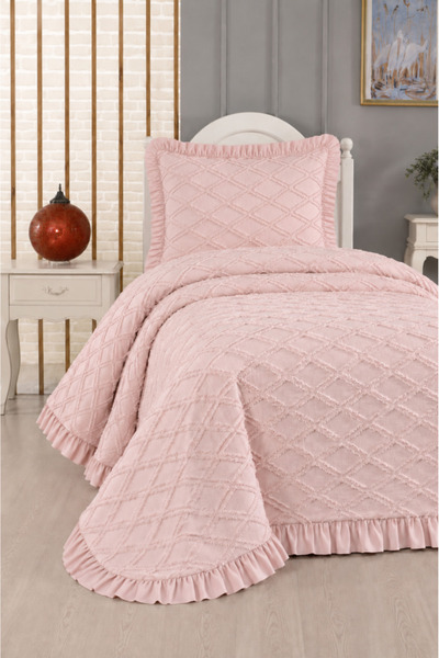 Çeyiz Diyarı Ruffle Vesya 2 Piece Single Pique Set Powder