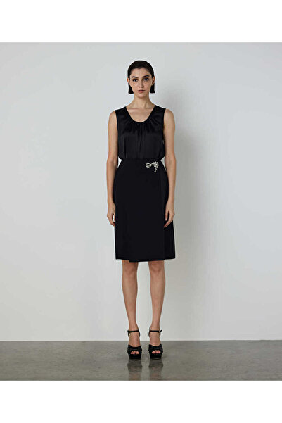 Machka STRASS TAŞ İŞLEMELİ MİDİ ETEK