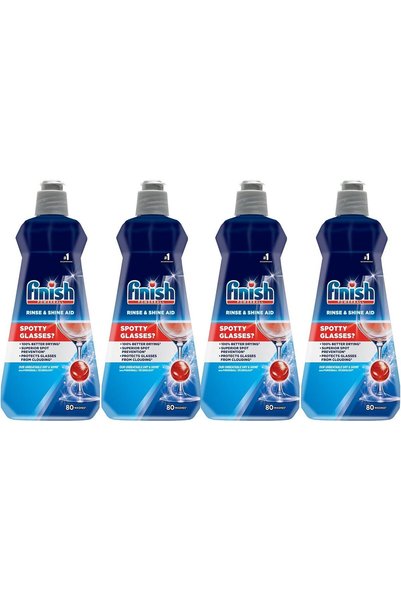Fairy Dishwasher Rinse, Shine, and Dry Aid - 400 ml (Pack of 4)