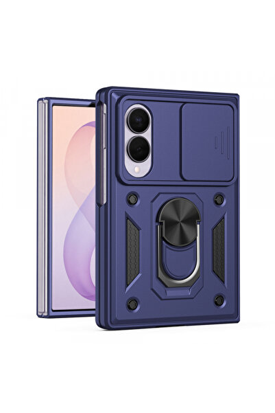 Techsuit Husa pentru Samsung Galaxy Z Fold8 F971, Techsuit, Camshield, Albastra