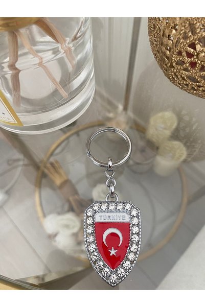 Bellinzona Turkey Detailed Zirconium Vip Keychain & Charm
