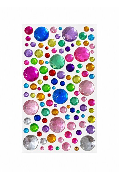 Lavian Accessories Kylie Gems Stone Bedazzle Yüz & Vücut Taşı Sticker Yuvarlak
