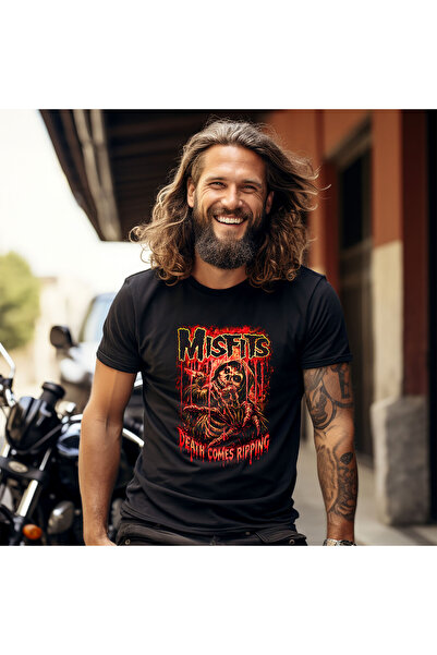 OKTANE Tricou Misfits model 5 negru S