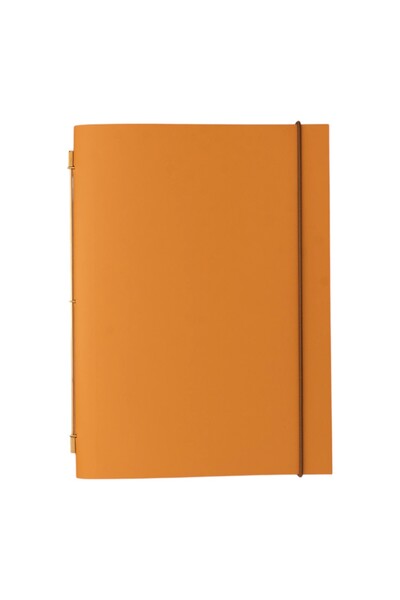 La Compagnie du Kraft Novum Organum m Gold Leather Notepad
