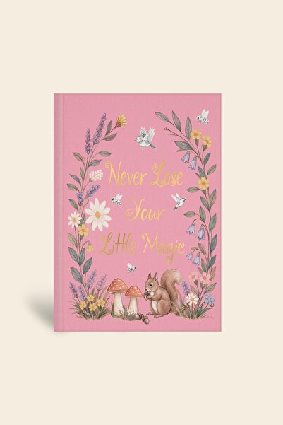 Le Color Wonderland Hardcover Notebook Lined Pink 13X18 cm