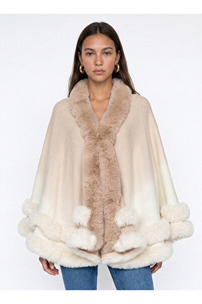 FAV OMBRE FUR TRIM CAPE