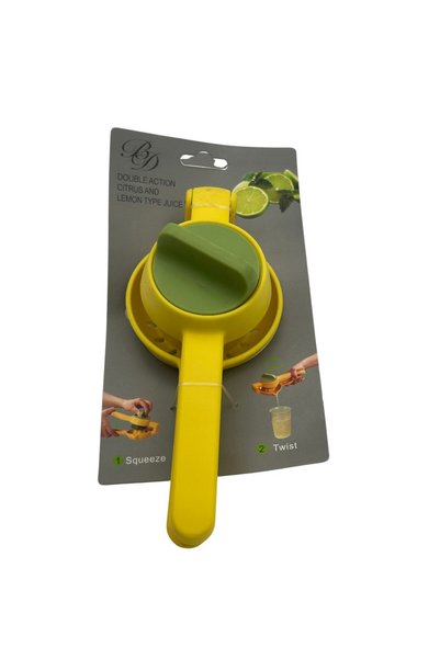 B&D Lemon Squeezer Yellow – Manual Citrus Juicer for Fresh Lemon Juice and Ev...