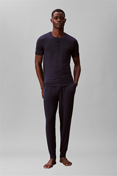 Calvin Klein Modal S/S Henley Erkek Pijama Üstü Çok Renkli