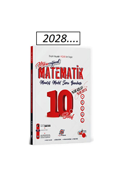 Orijinal Yayınları Orijinal Mikro 10. Sınıf Matematik Maarif Model Soru Banka...