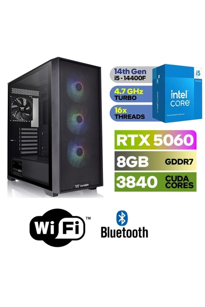 ASUS ŞAFAK-GAMİNG PC Intel Core i5 14400F 32GB RAM RTX 5060 8GB 500GB M.2 SSD...
