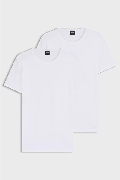 BOSS Beyaz Erkek Atlet TShirtRN 2P Modern