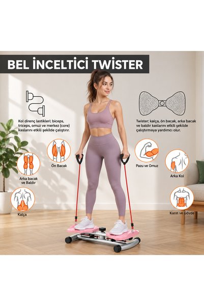 Missidea Relaxus Direnç Ayarlı Twist Ev Tipi Denge Egzersiz Aleti Kaymaz Bel ...