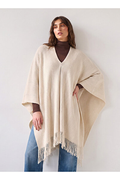 FAV LUREX KNITTED CAPE