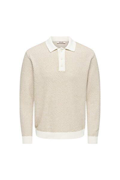 Only & Sons Adrian Erkek Krem Sweatshirt (22038915-CD)
