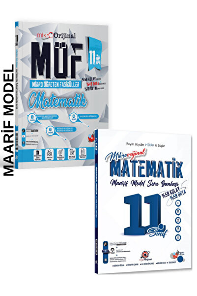 Orijinal Yayınları Mikro Orijinal 11. Sınıf Matematik MÖF Konu Anlatımlı ve S...