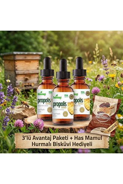 BEEARTCO Hünnap Propolis Ekstresi 3lü Avantaj Paketi