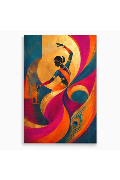 Luxcanva Tablou Canvas Dansatoare Indiana 80x120 cm pe Sasiu Lemn Dansatoare ...