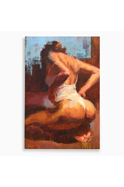 Luxcanva Tablou Canvas Silueta Conturata 50x70 cm pe Sasiu Lemn Silueta Arta ...