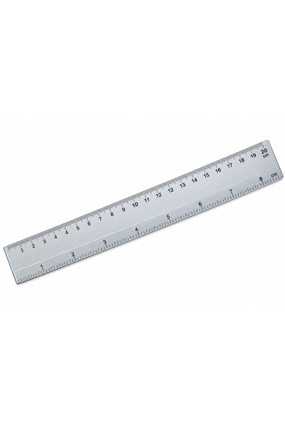 Generic Brand Rigla transparentă 20 cm – pentru școală, desen și măsurători