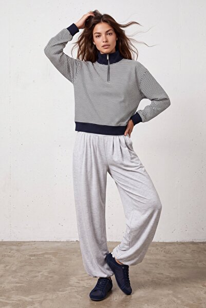 VAGGON Elastic waist balloon pants