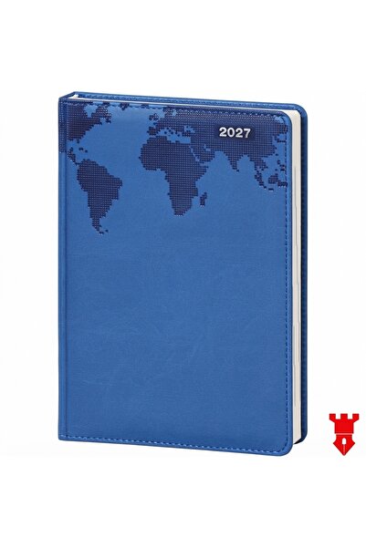 KALE PROMOSYON 2027 Dated Agenda 17X24 with World Map Image