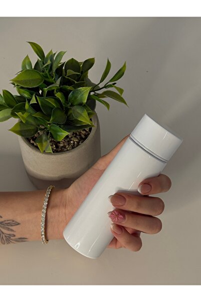 150 ml 304 Paslanmaz Çelik Mini Termos – Beyaz