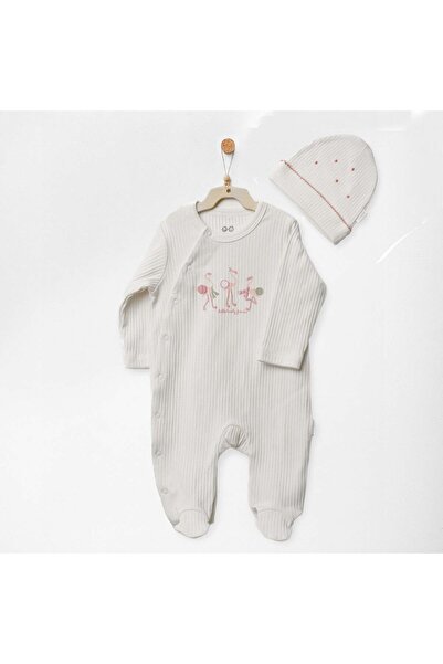 andywawa Girl baby romper set with hat little and loved anw-ac27214