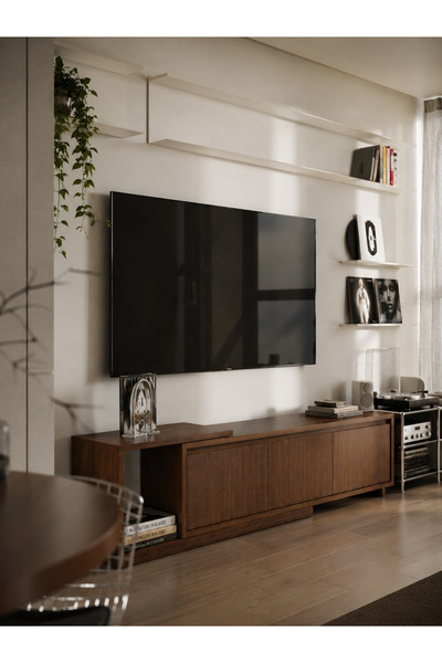 VM VERTEX MOBİLYA Alba Tv Ünitesi-180 Cm-Ceviz