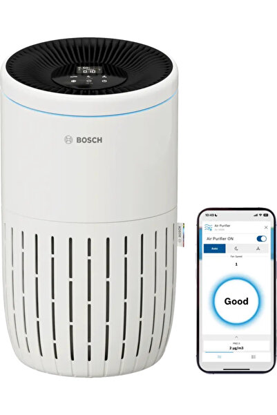 Bosch Air 4000i Akıllı Hava Temizleyici – 62,5 m² Alan, 300 m³/sa CADR, HEPA ...