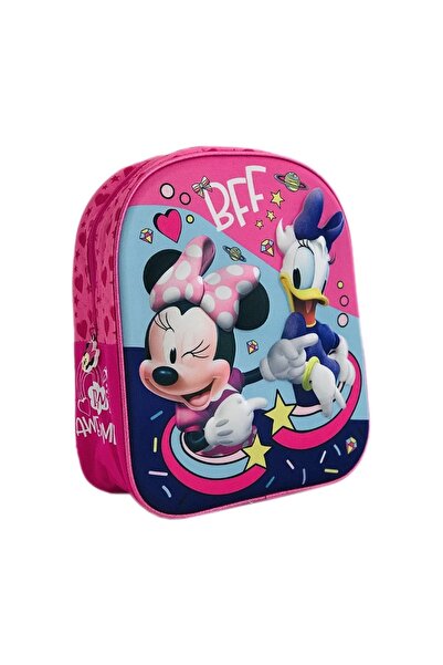 Bsr Children's backpack, 3D model, Minnie Mouse, one compartment, zipper clos...