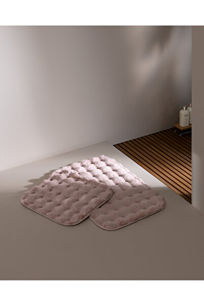 Madame Coco Sovelle 2'li Banyo Paspası - Pudra